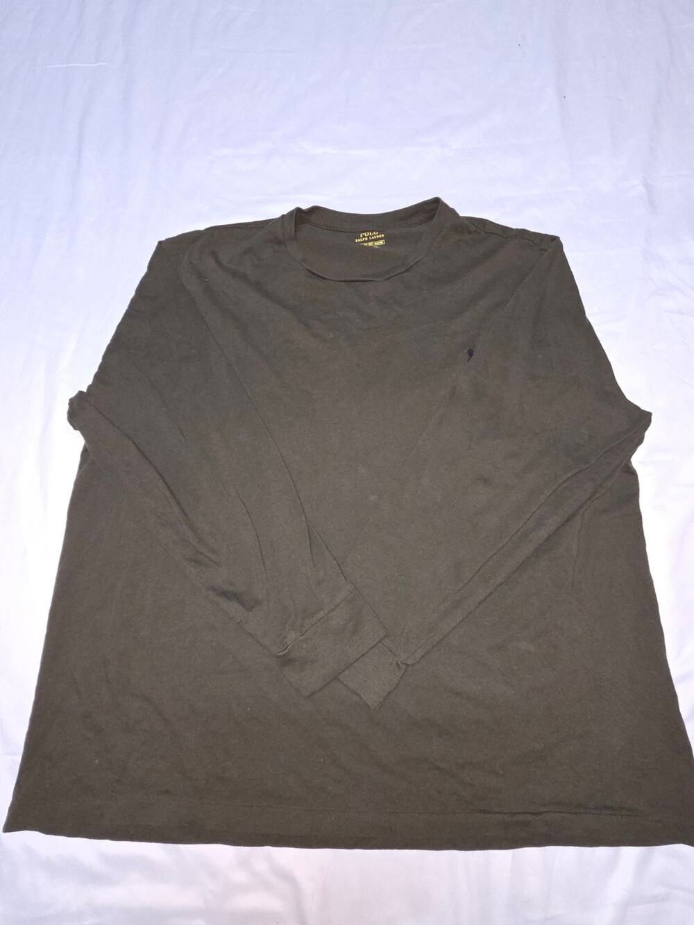 Polo by Ralph Lauren Men's Long Sleeve Crewneck - Olive Green